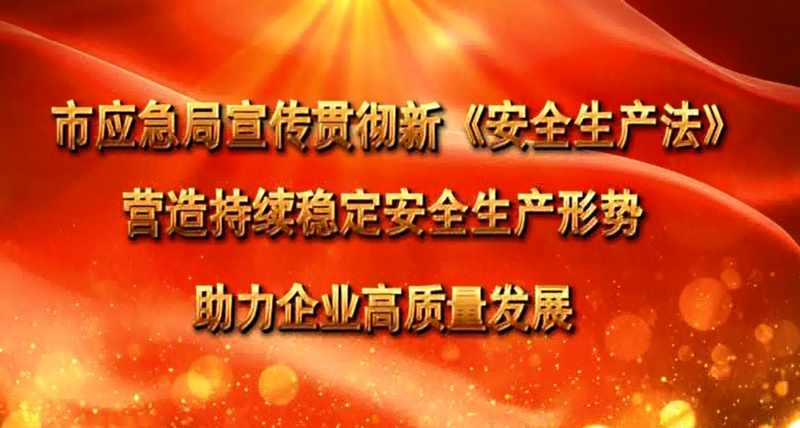 宣传贯彻新《安全生产法》营造持续稳定安全生产形势助力企业高质量发展